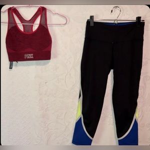 Victoria’s Secret Leggings & Sports Bra Set XS/S